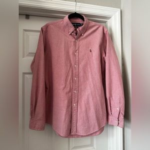 Ralph Lauren Mens Salmon Custom Fit Polo